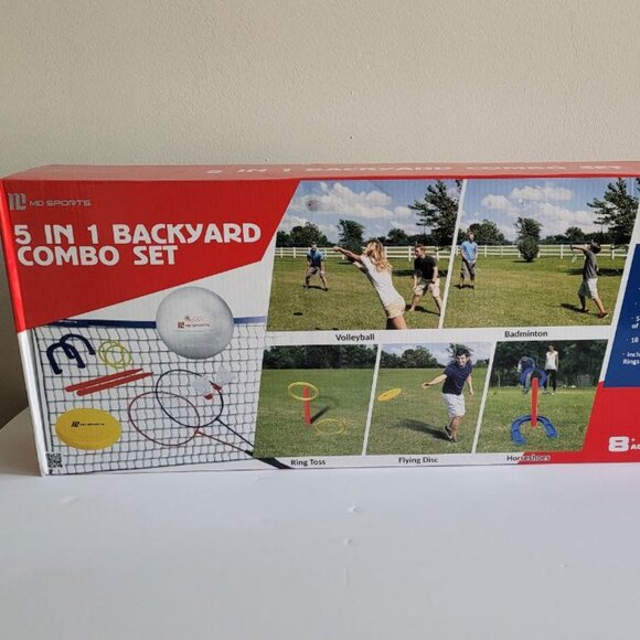 New 5 in 1 Backyard Game Set  8+ - Picture 2 of 2